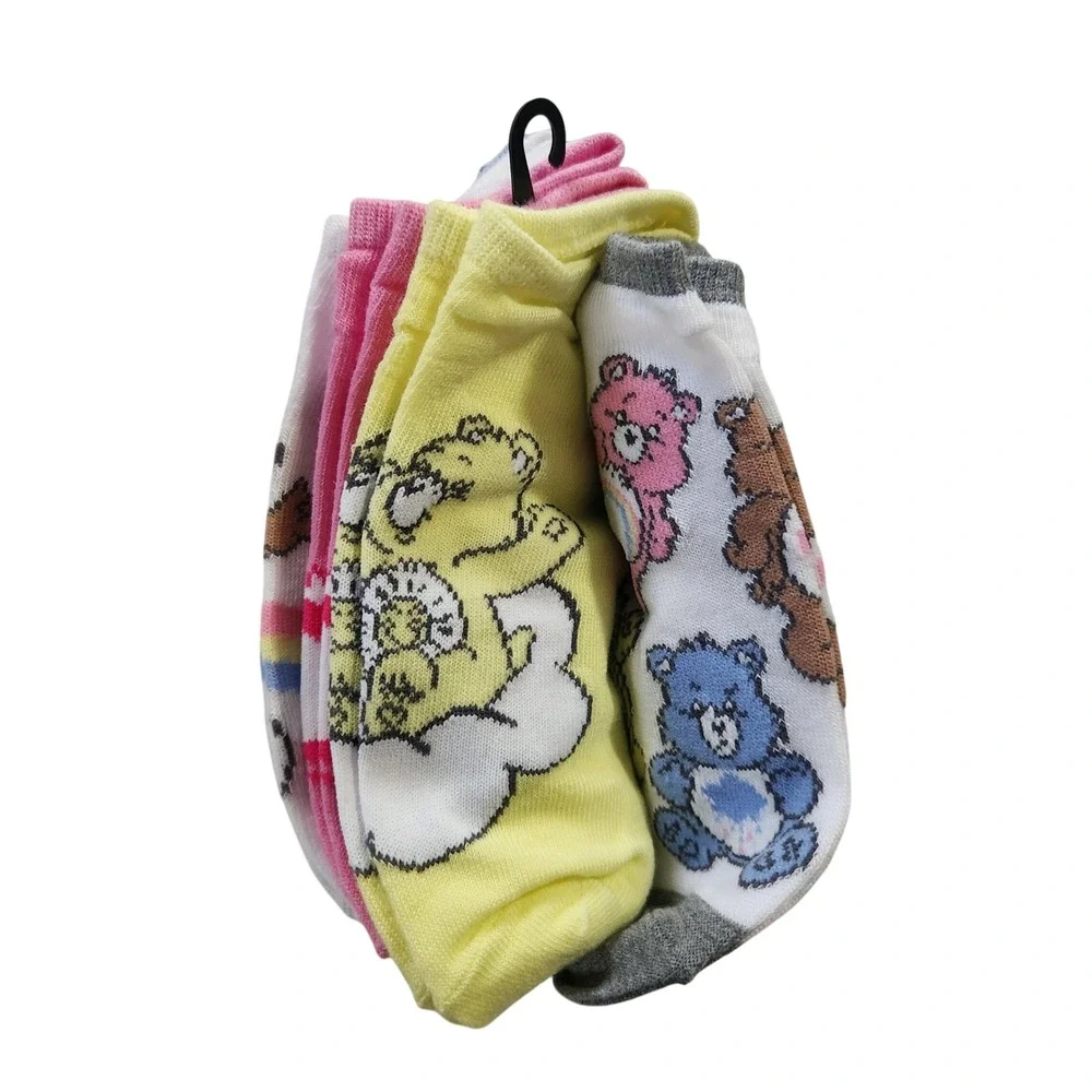 Care‎ Bears No Show Socks 5 Pair Pack Women's Shoe Size 4-10 Sock 9-11 New